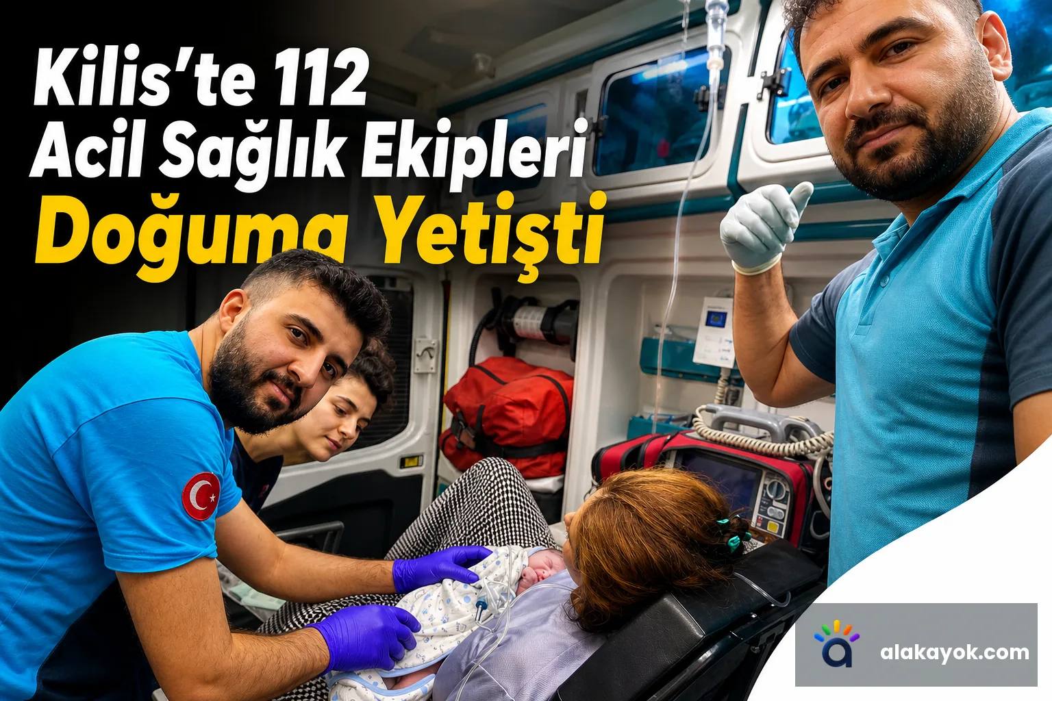 Kilis’te 112 Acil Sağlık Ekipleri Doğuma Yetişti