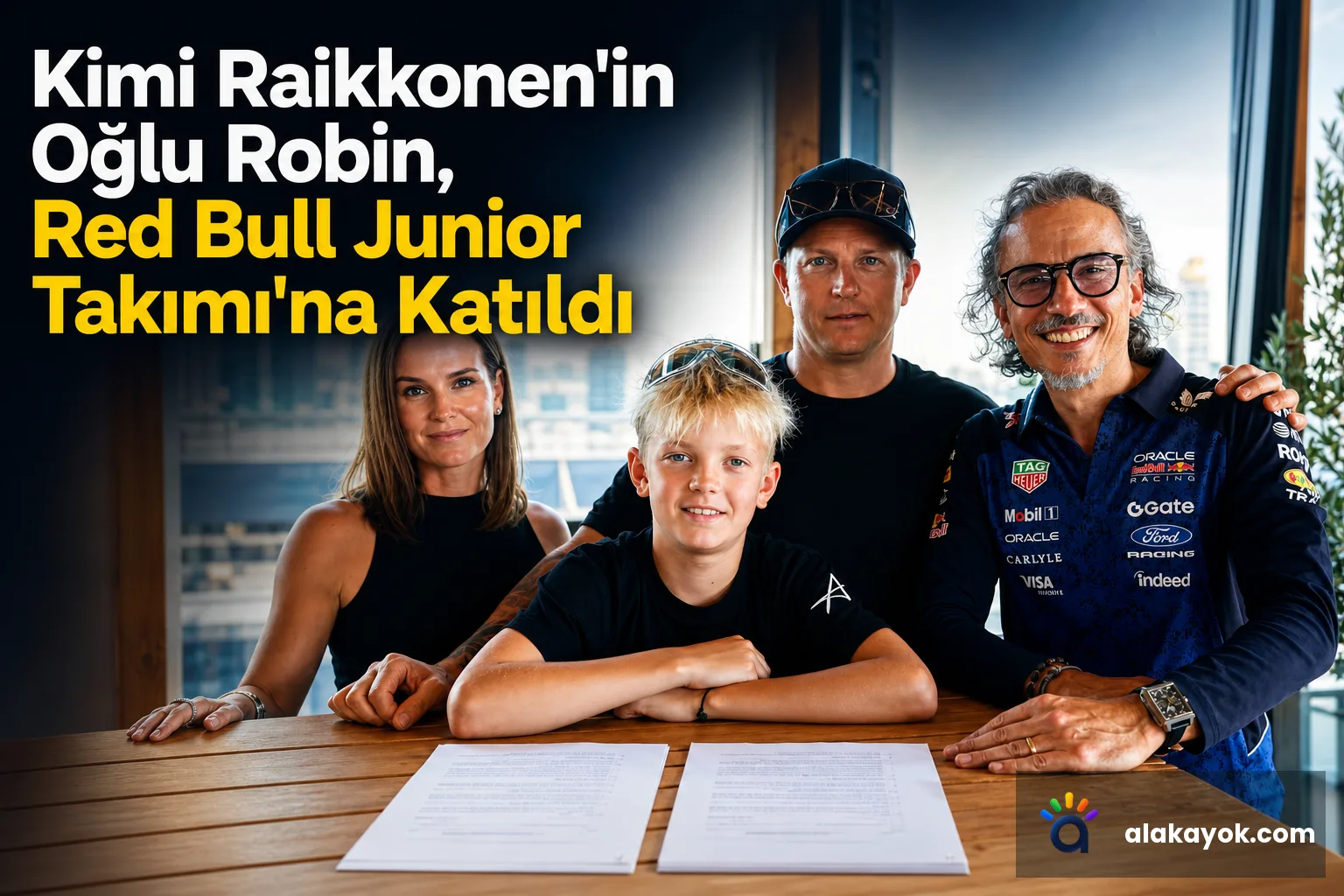 Kimi Raikkonen'in Oğlu Robin, Red Bull Junior Takımı'na Katıldı