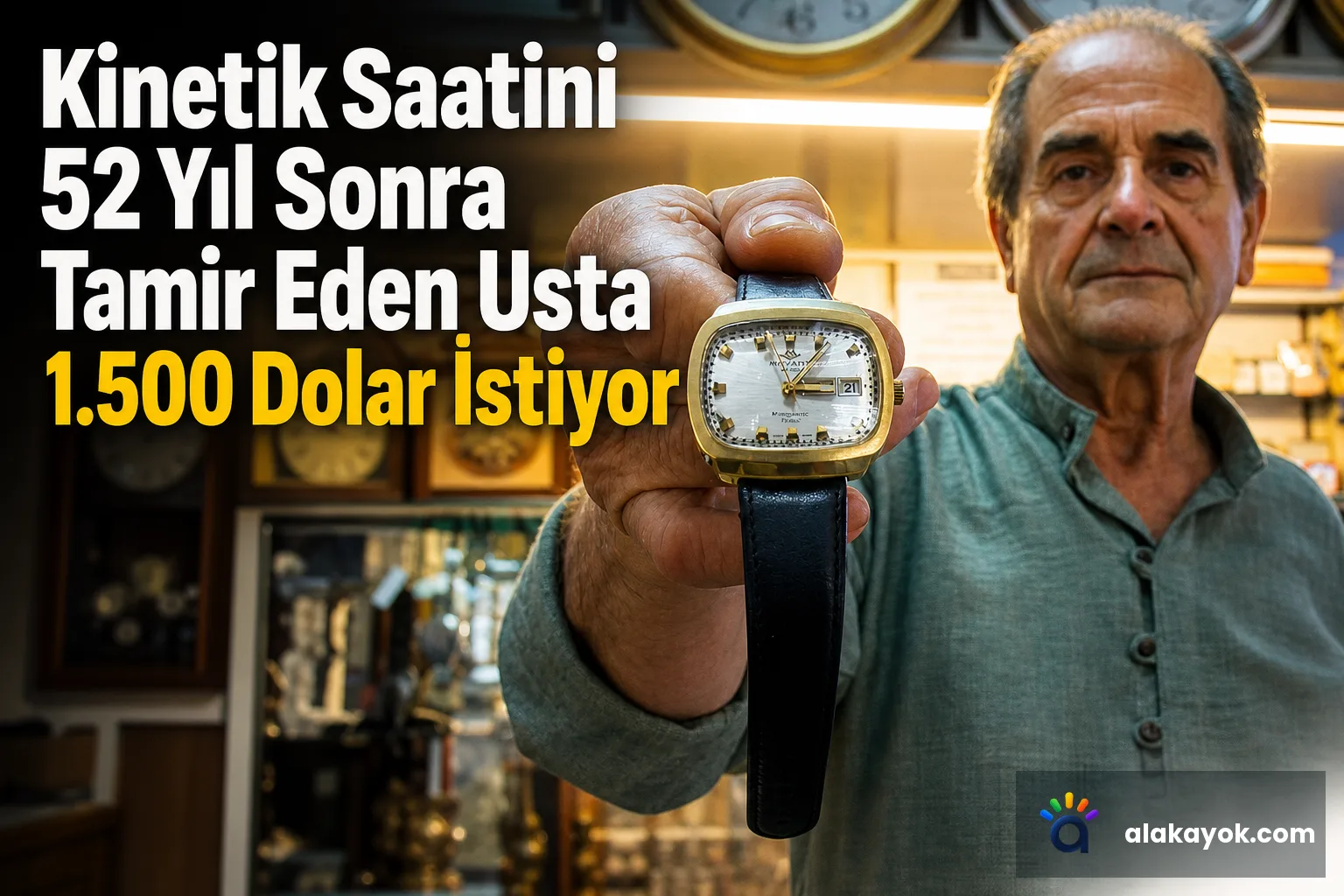 Kinetik Saatini 52 Yıl Sonra Tamir Eden Usta 1.500 Dolar İstiyor