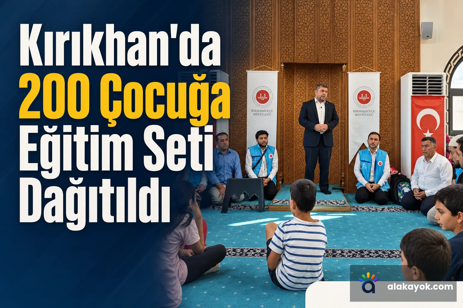 Kırıkhan'da 200 Çocuğa Eğitim Seti Dağıtıldı