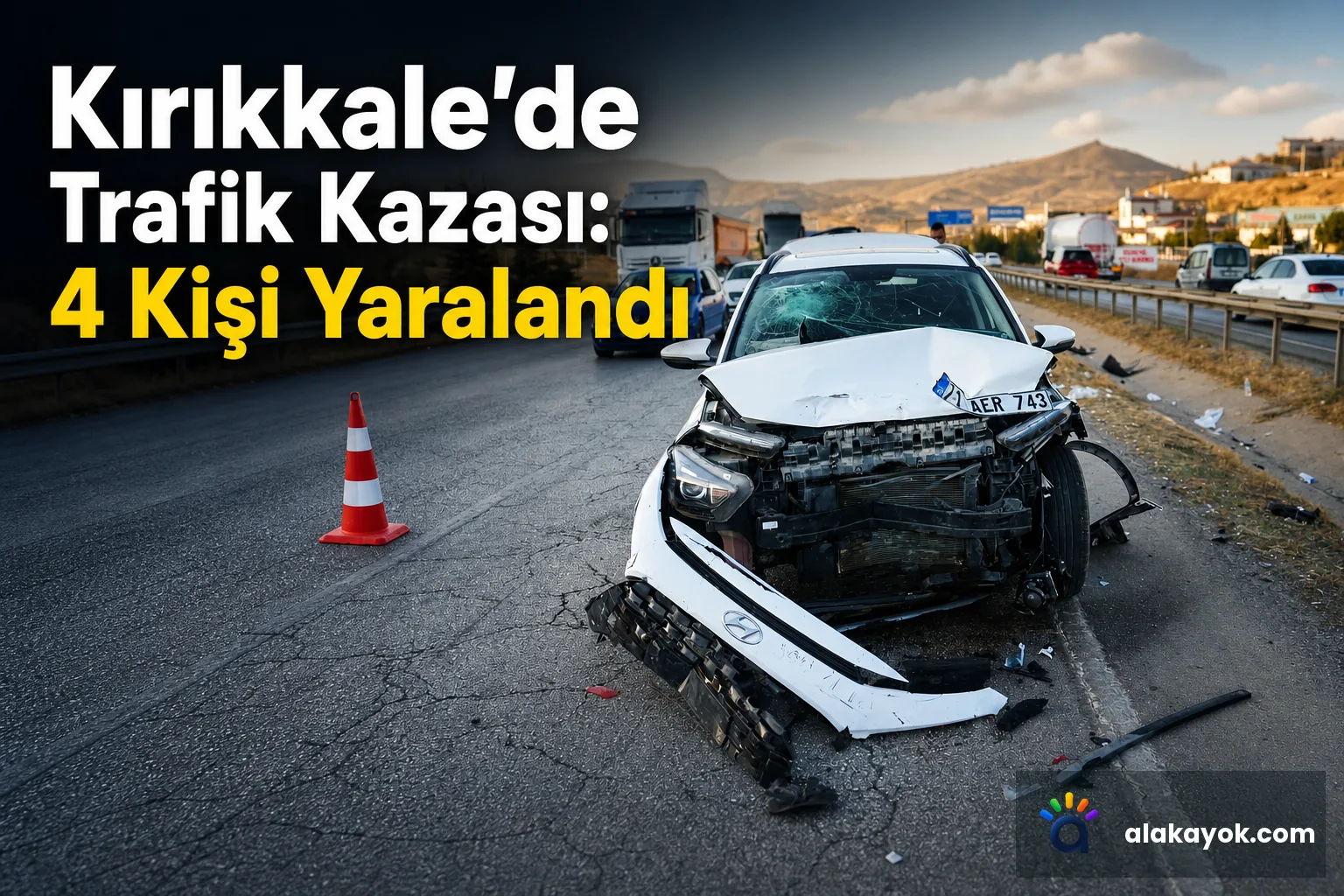 Kırıkkale'de Trafik Kazası: 4 Kişi Yaralandı