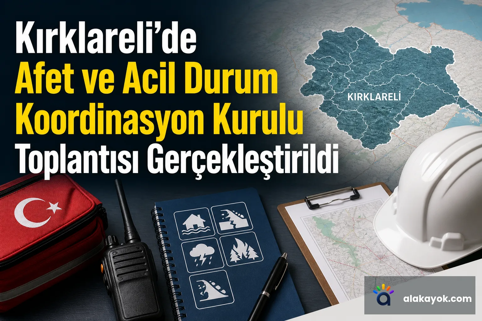 Kırklareli'de Afet ve Acil Durum Koordinasyon Kurulu Toplantısı Gerçekleştirildi