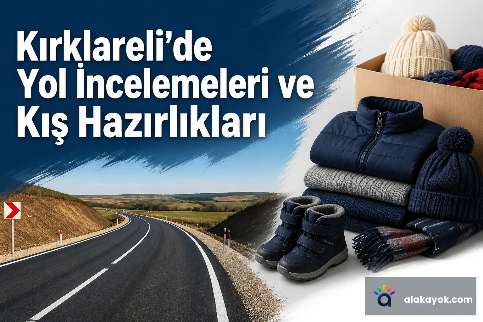Kırklareli'de Yol İncelemeleri ve Kış Hazırlıkları