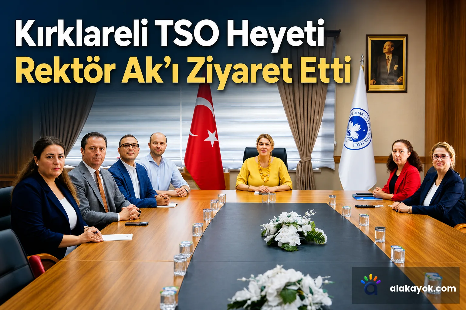 Kırklareli TSO Heyeti Rektör Ak'ı Ziyaret Etti