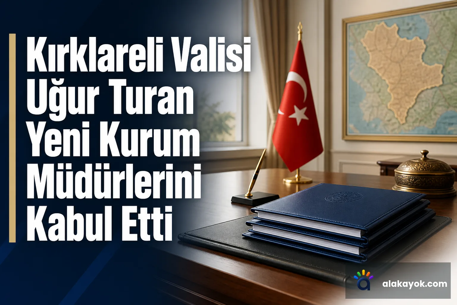 Kırklareli Valisi Uğur Turan Yeni Kurum Müdürlerini Kabul Etti