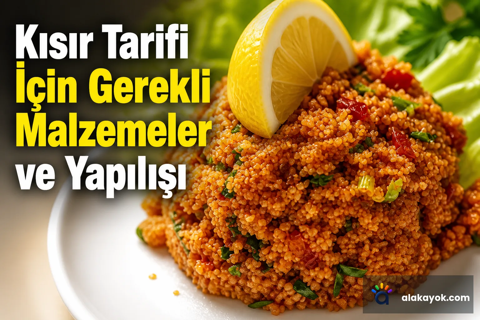 Kısır Tarifi İçin Gerekli Malzemeler ve Yapılışı