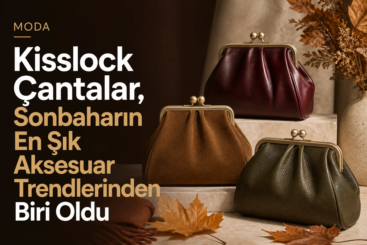 Kisslock Çantalar, Sonbaharın En Şık Aksesuar Trendlerinden Biri Oldu
