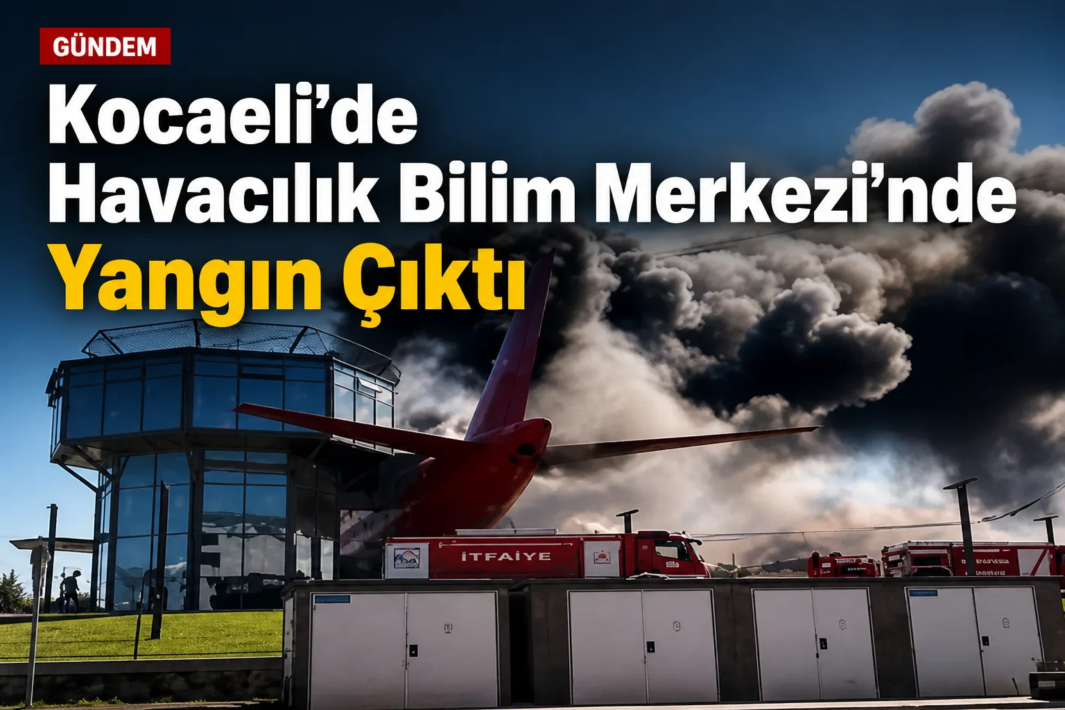 Kocaeli'de Havacılık Bilim Merkezi'nde Yangın Çıktı