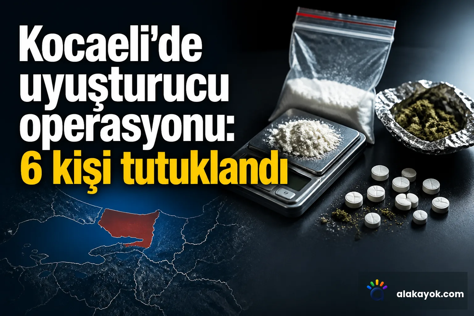 Kocaeli'de uyuşturucu operasyonu: 6 kişi tutuklandı