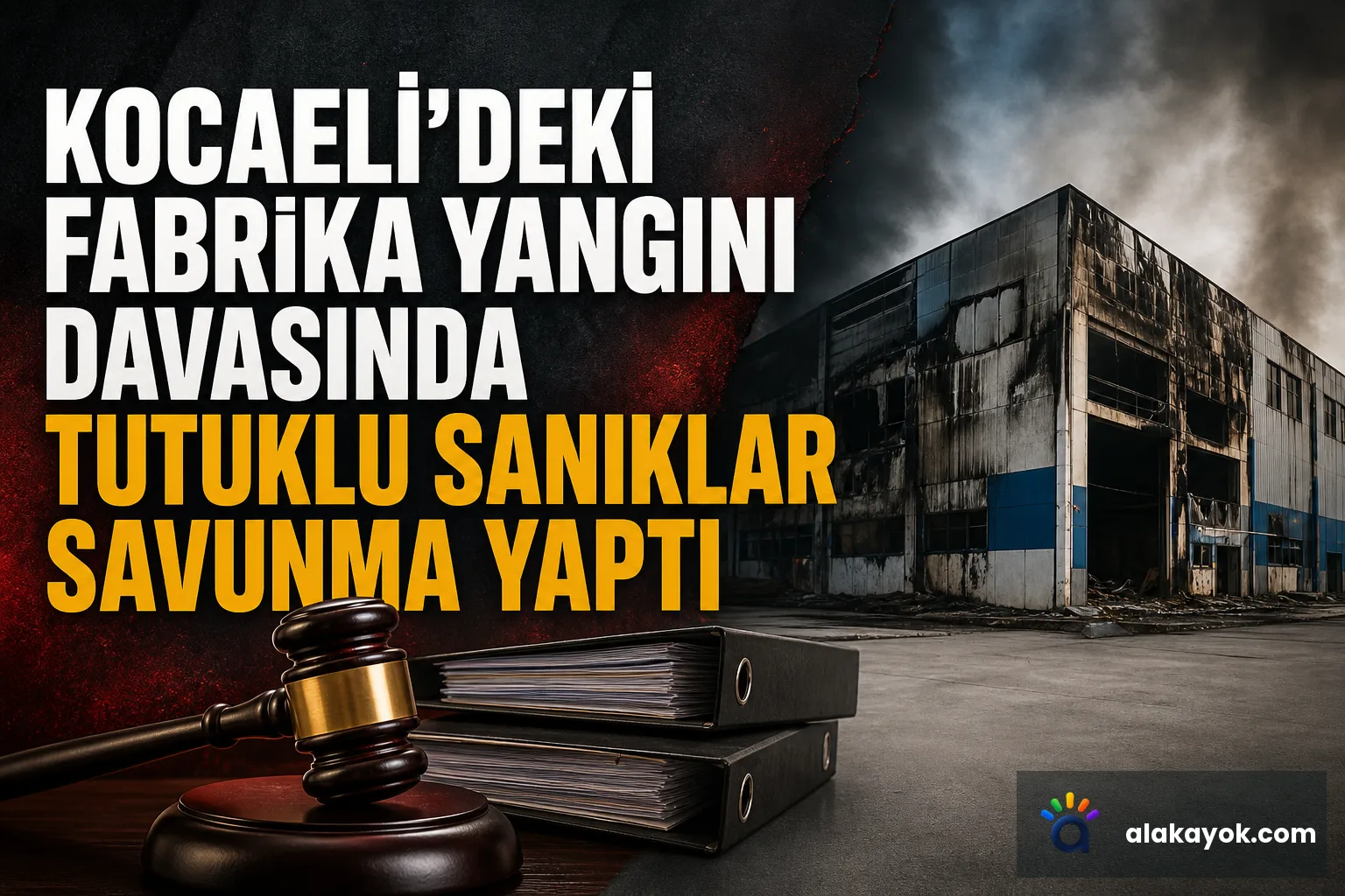 Kocaeli'deki Fabrika Yangını Davasında Tutuklu Sanıklar Savunma Yaptı