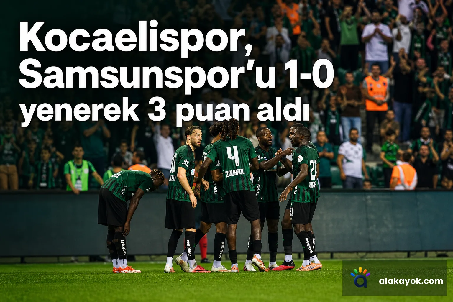 Kocaelispor, Samsunspor'u 1-0 yenerek 3 puan aldı