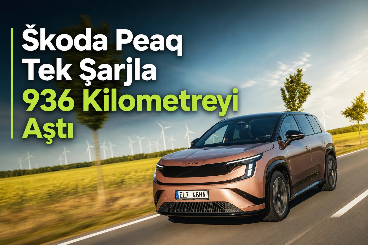 Škoda Peaq Tek Şarjla 936 Kilometreyi Aştı