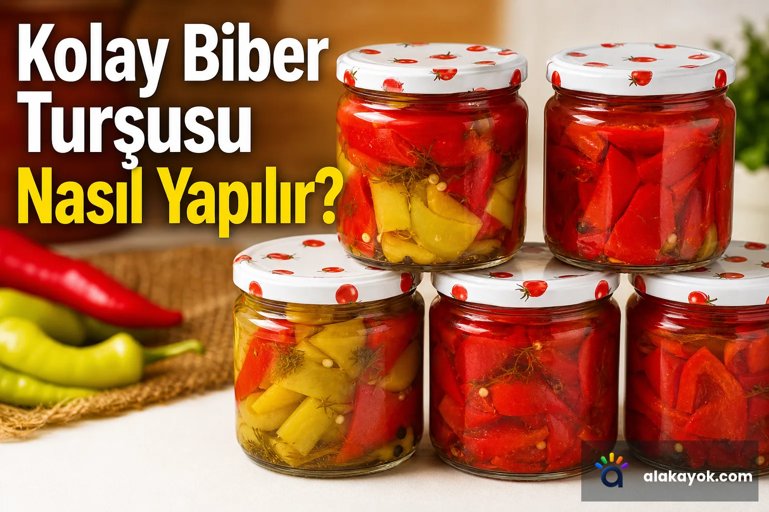 Kolay Biber Turşusu Nasıl Yapılır?
