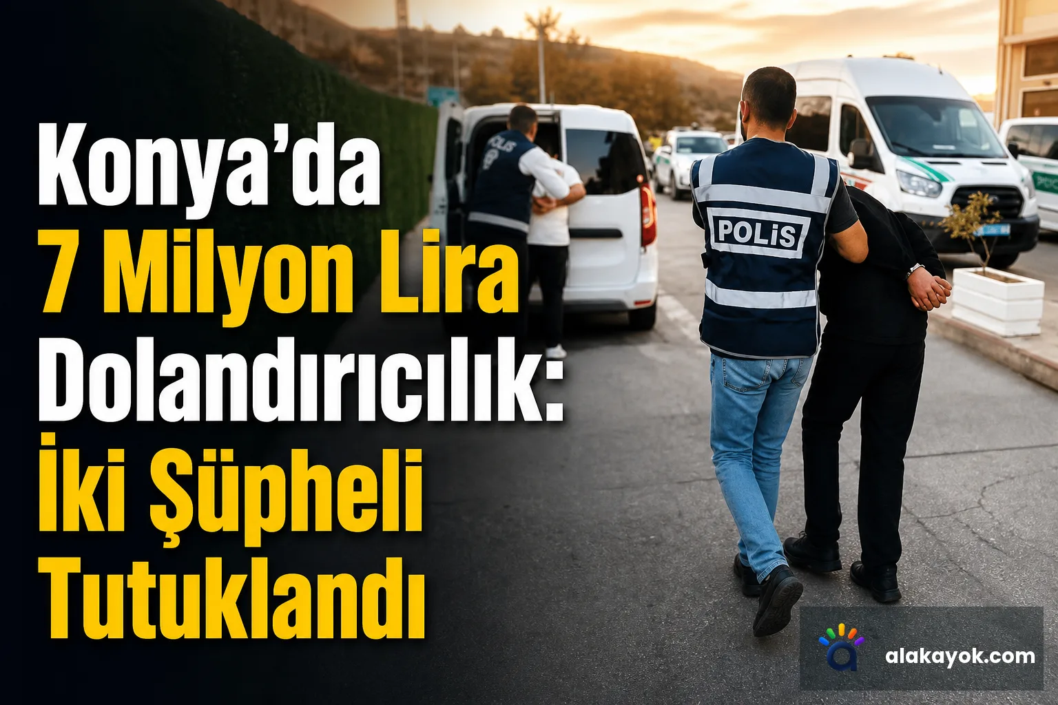 Konya'da 7 Milyon Lira Dolandırıcılık: İki Şüpheli Tutuklandı