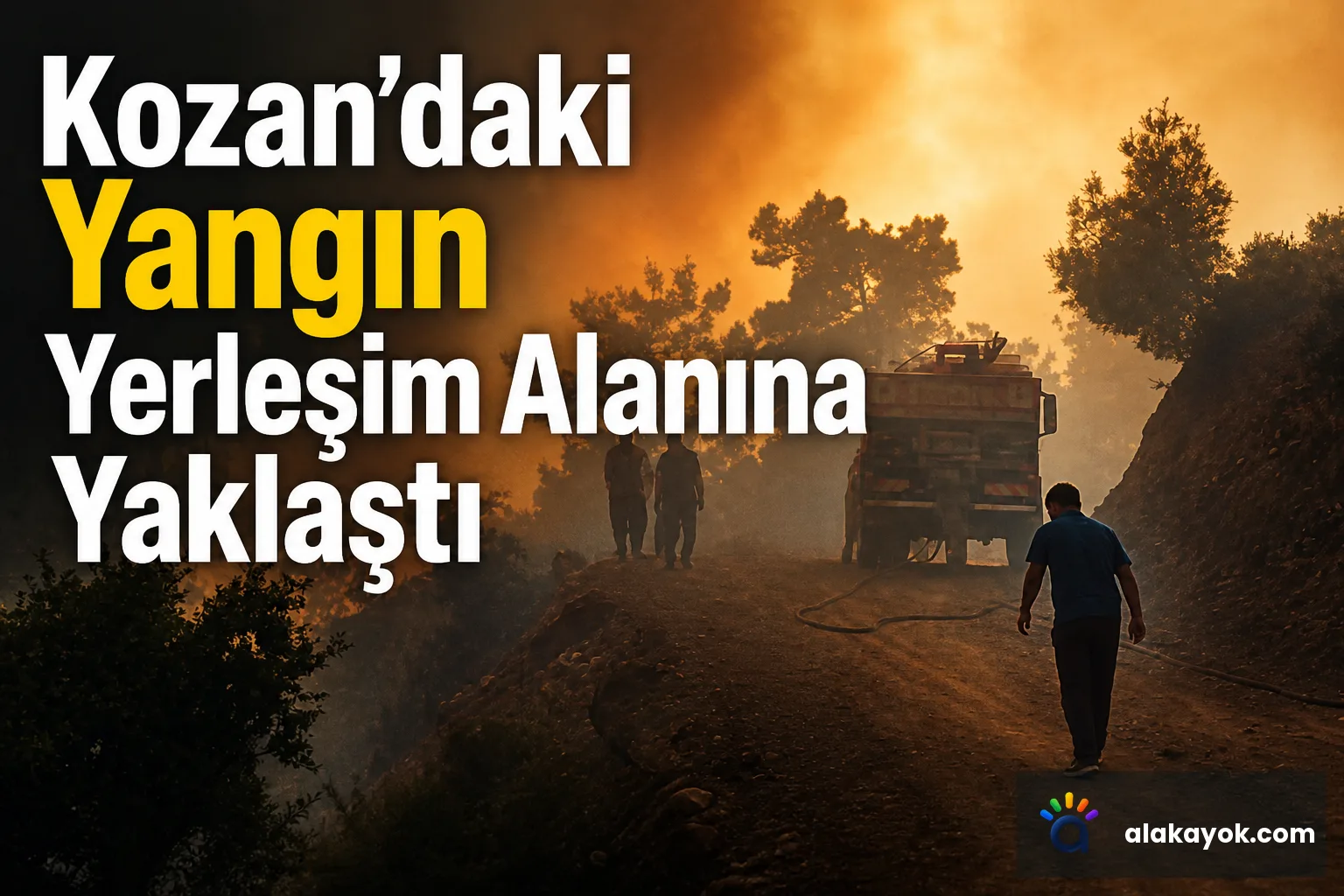 Kozan'daki Yangın Yerleşim Alanına Yaklaştı