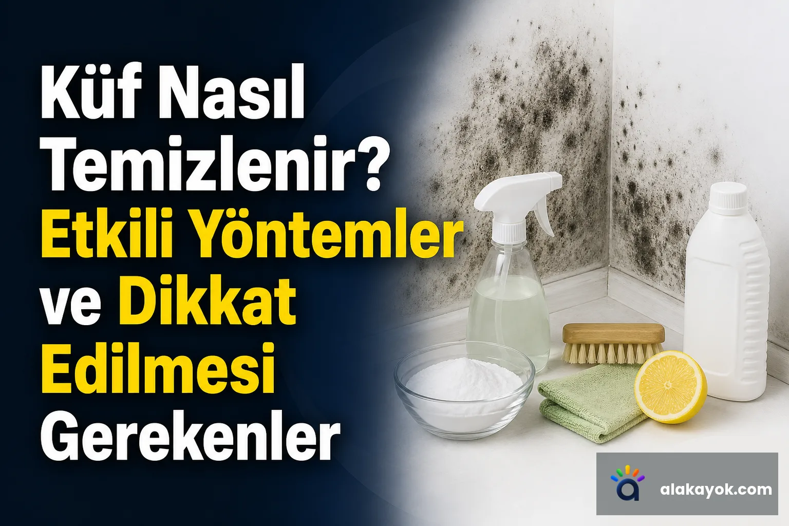 Küf Nasıl Temizlenir? Etkili Yöntemler ve Dikkat Edilmesi Gerekenler