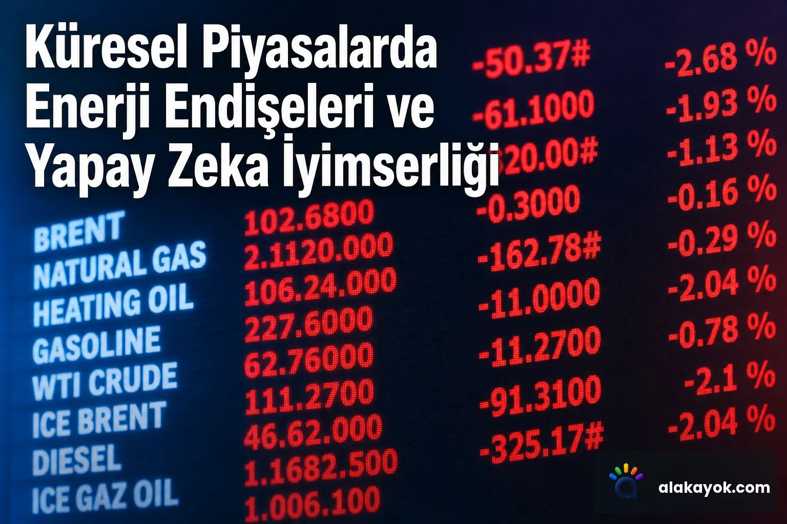 Küresel Piyasalarda Enerji Endişeleri ve Yapay Zeka İyimserliği