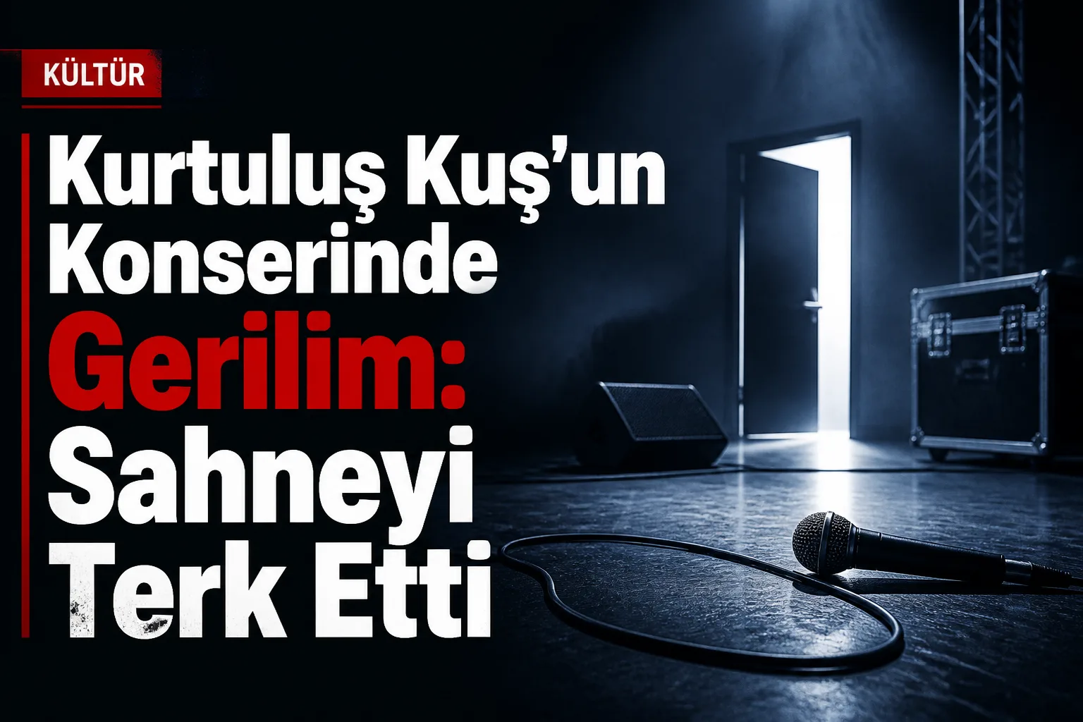 Kurtuluş Kuş'un Konserinde Gerilim: Sahneyi Terk Etti