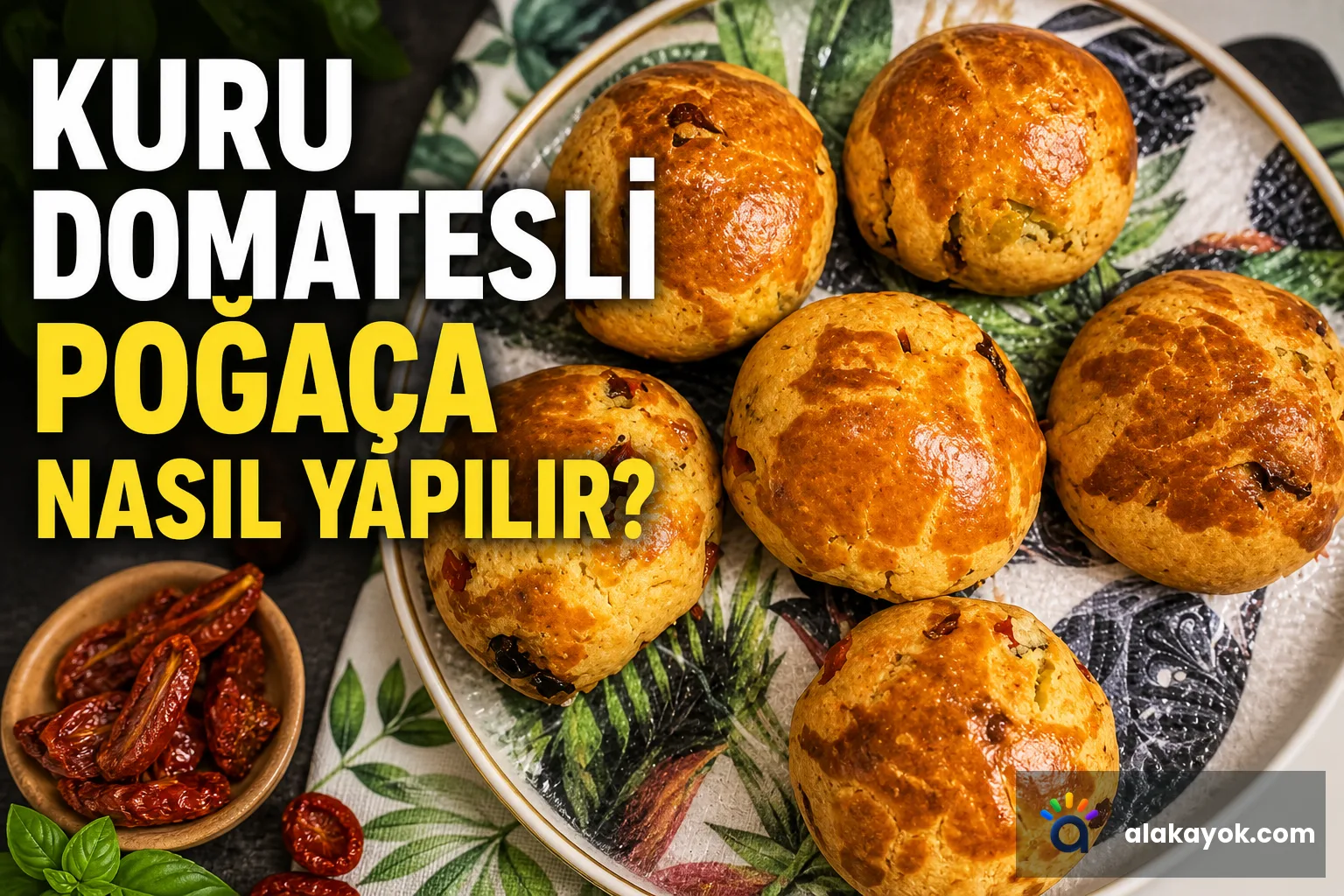 Kuru Domatesli Poğaça Nasıl Yapılır?
