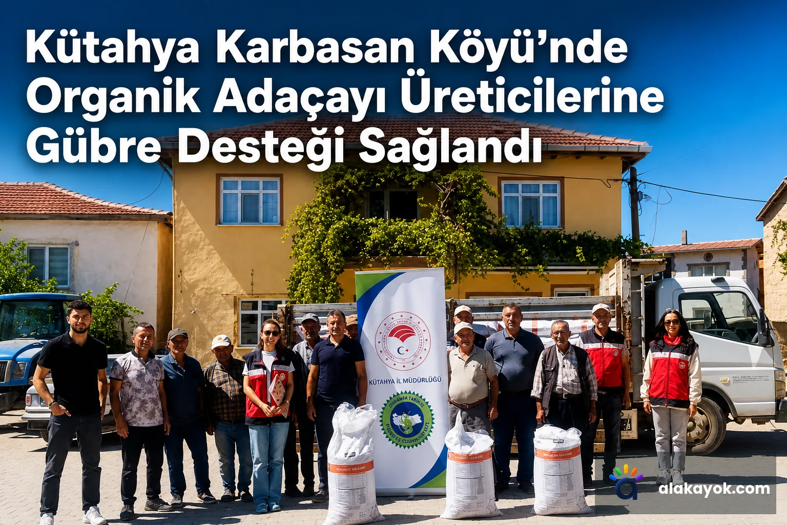 Kütahya Karbasan Köyü'nde Organik Adaçayı Üreticilerine Gübre Desteği Sağlandı