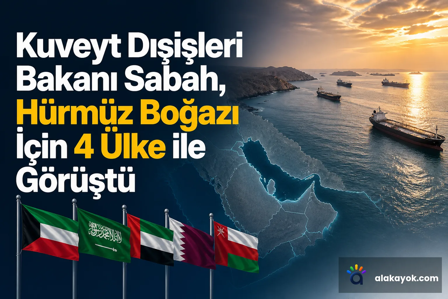 Kuveyt Dışişleri Bakanı Sabah, Hürmüz Boğazı İçin 4 Ülke ile Görüştü