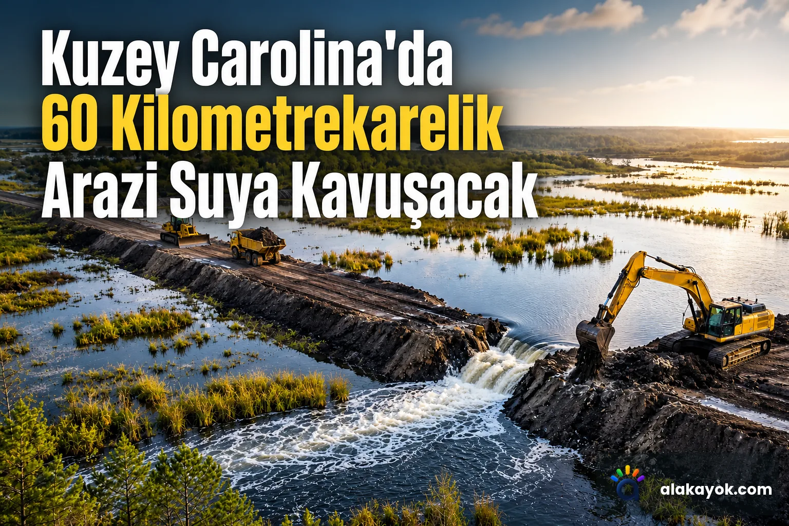 Kuzey Carolina'da 60 Kilometrekarelik Arazi Suya Kavuşacak