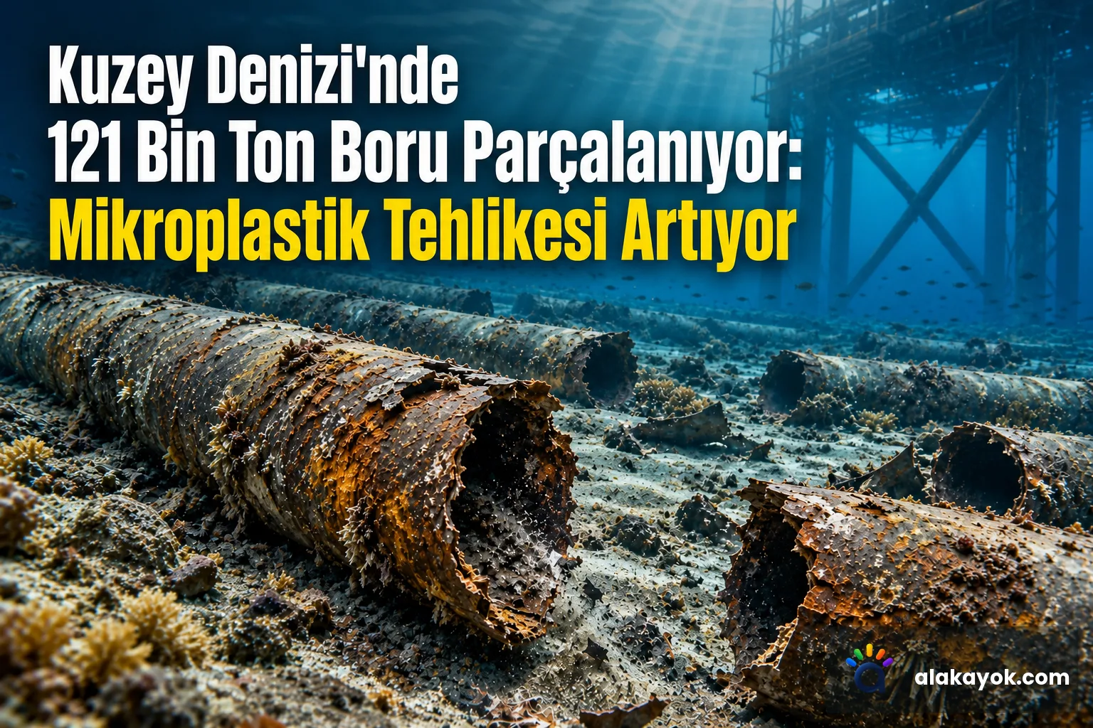 Kuzey Denizi'nde 121 Bin Ton Boru Parçalanıyor: Mikroplastik Tehlikesi Artıyor
