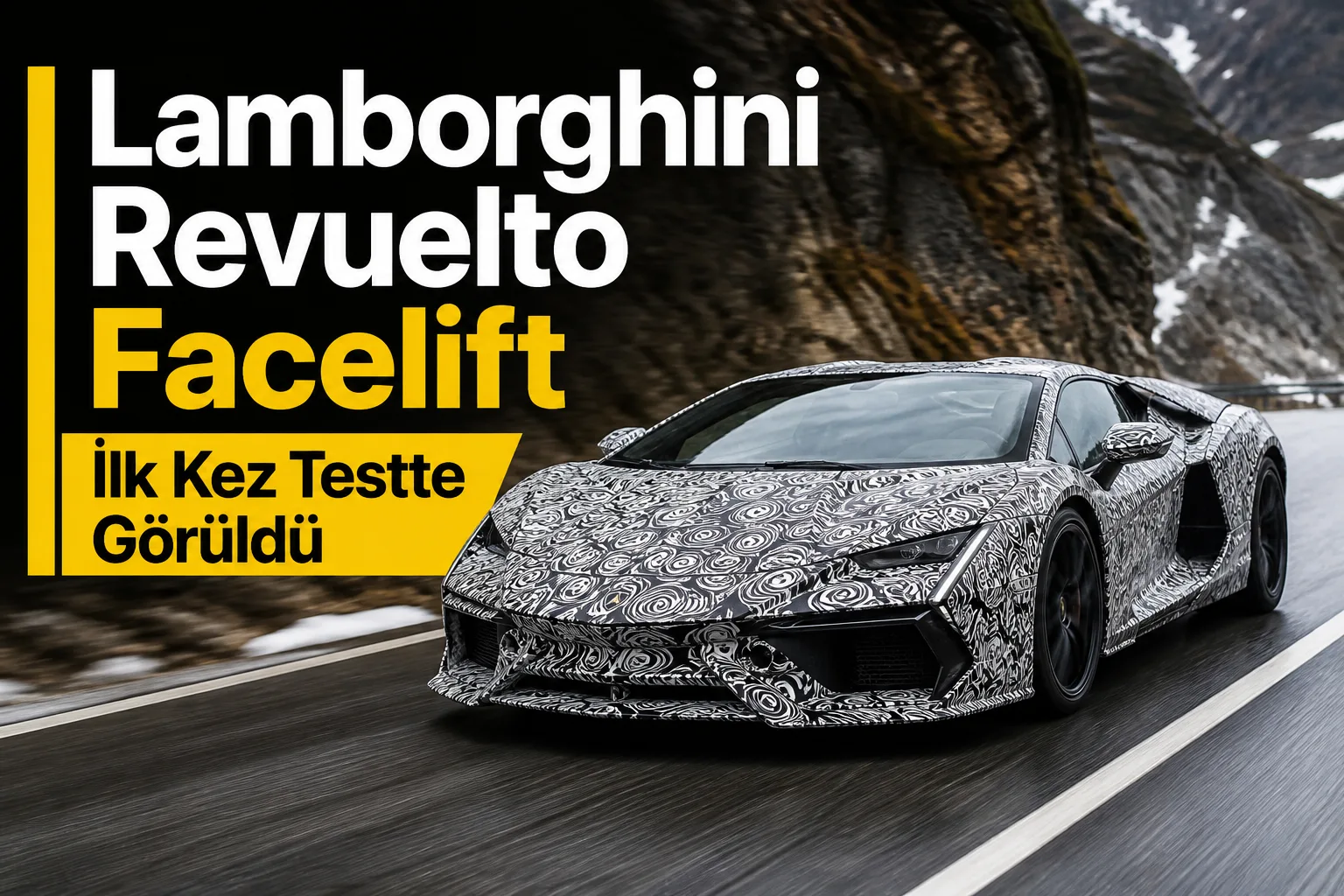 Lamborghini Revuelto Facelift İlk Kez Testte Görüldü