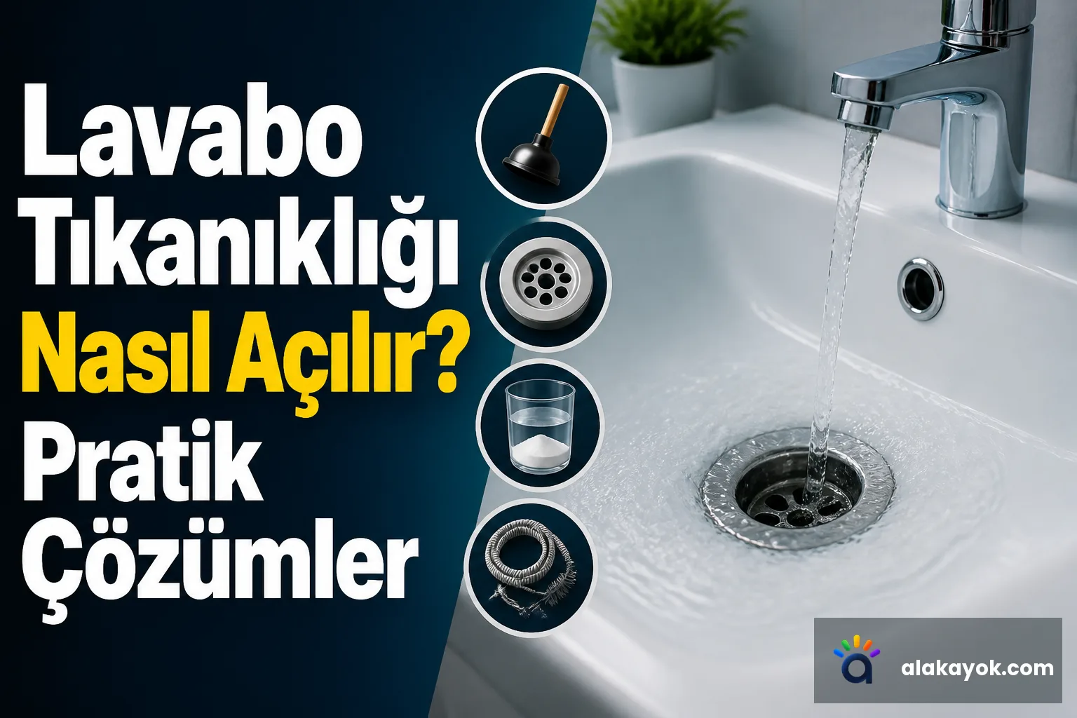 Lavabo Tıkanıklığı Nasıl Açılır? Pratik Çözümler