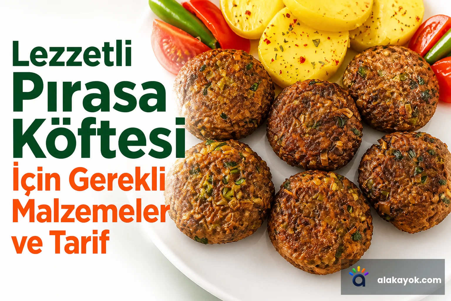 Lezzetli Pırasa Köftesi İçin Gerekli Malzemeler ve Tarif