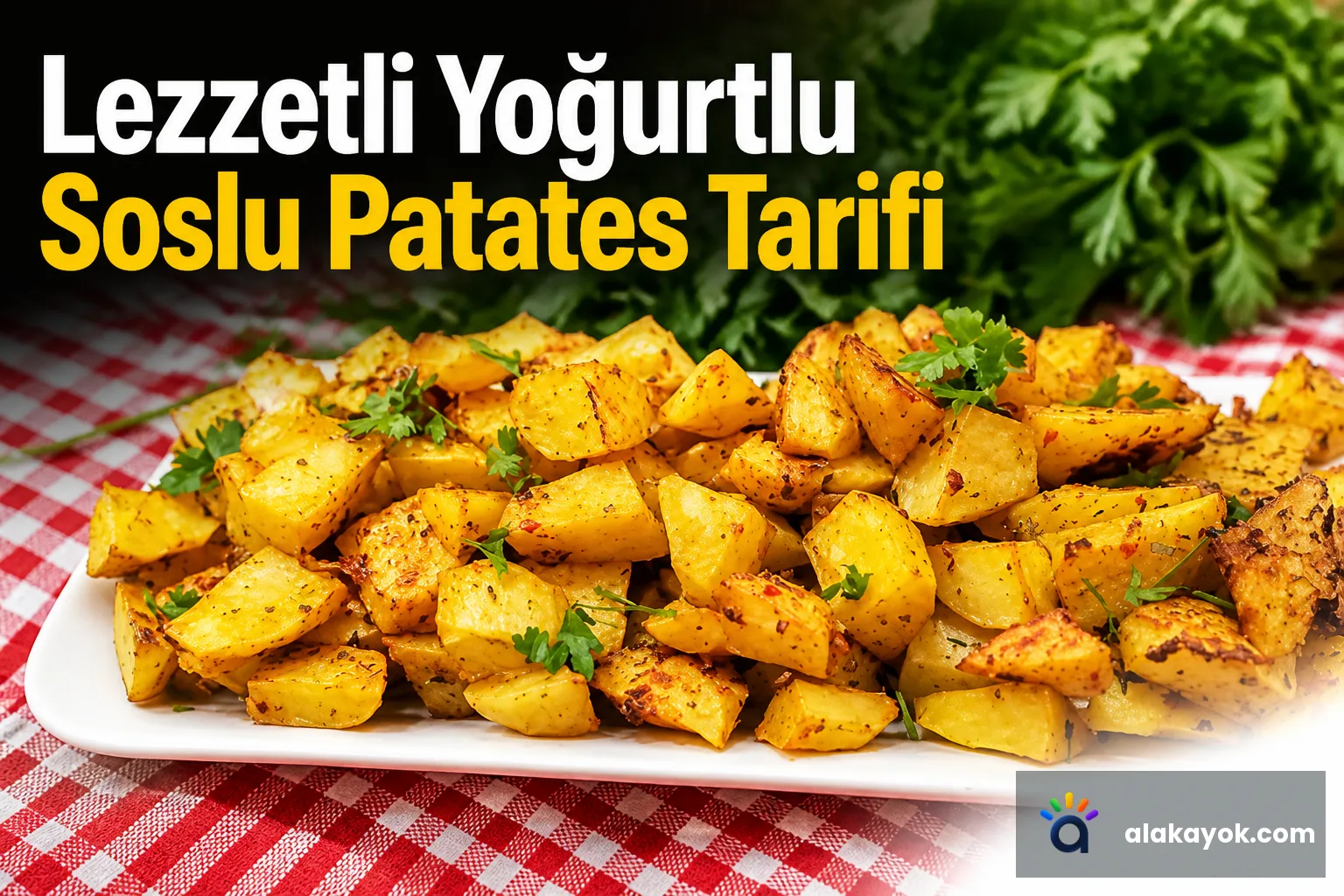 Lezzetli Yoğurtlu Soslu Patates Tarifi