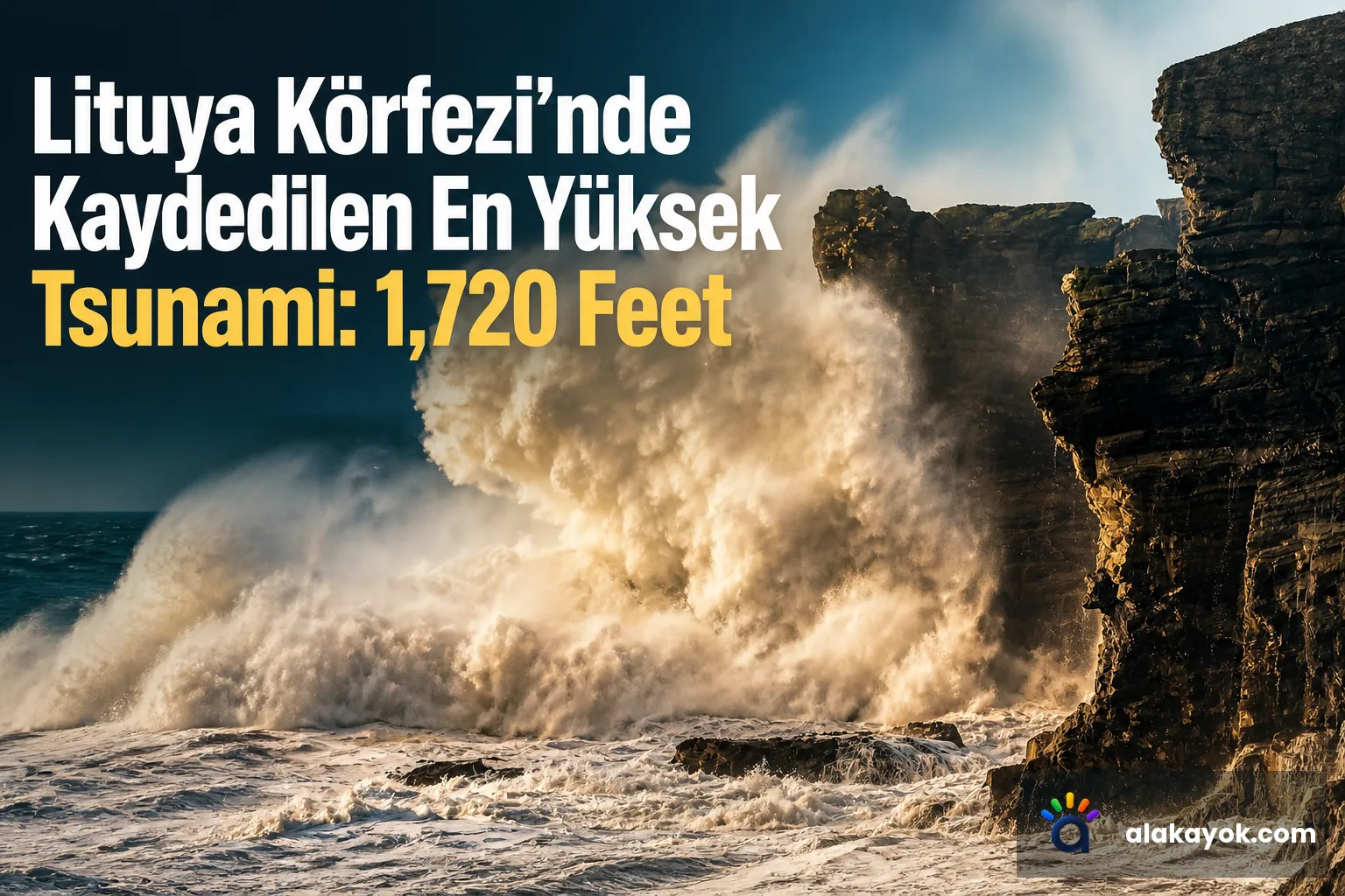 Lituya Körfezi'nde Kaydedilen En Yüksek Tsunami: 1,720 Feet