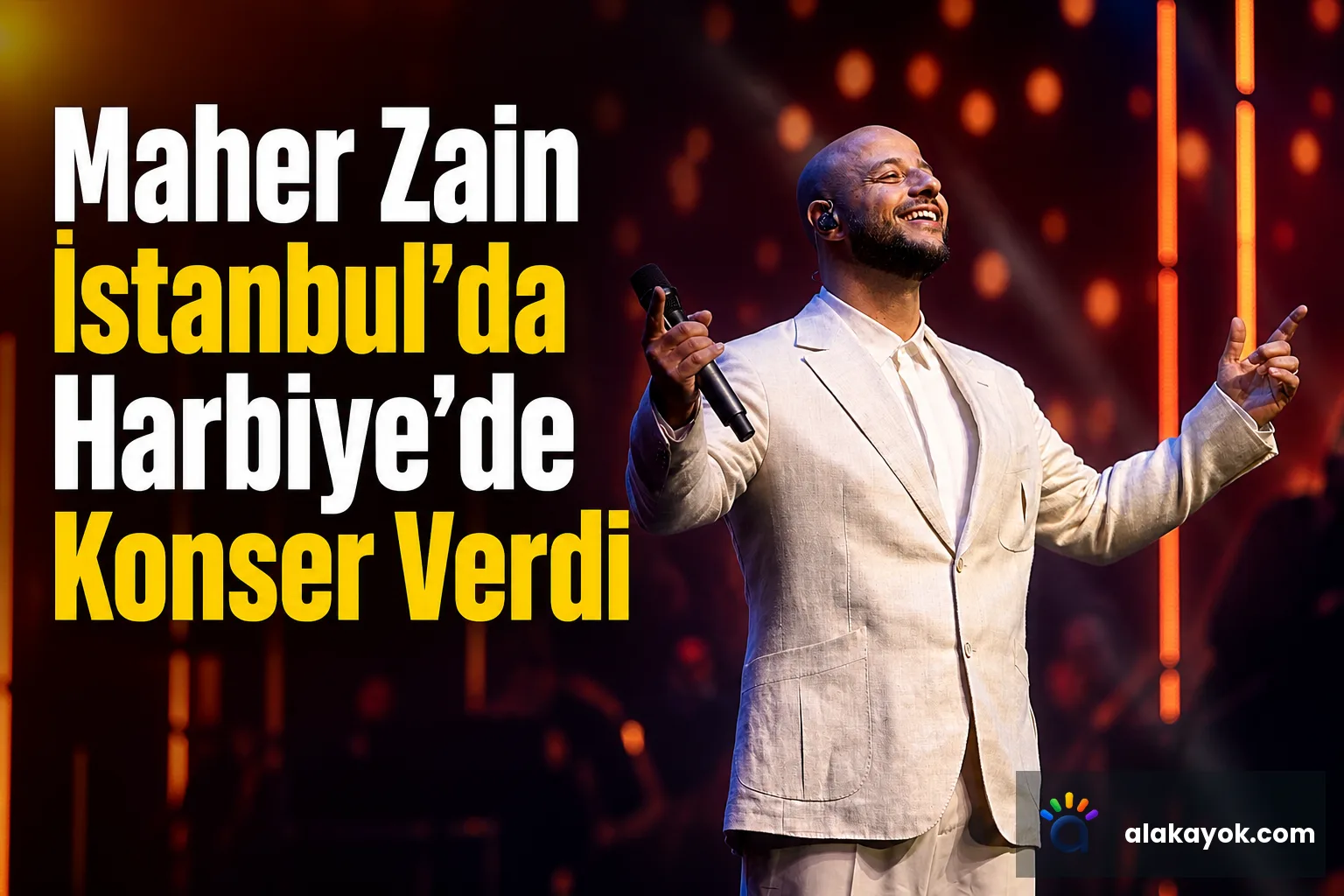 Maher Zain İstanbul'da Harbiye'de Konser Verdi