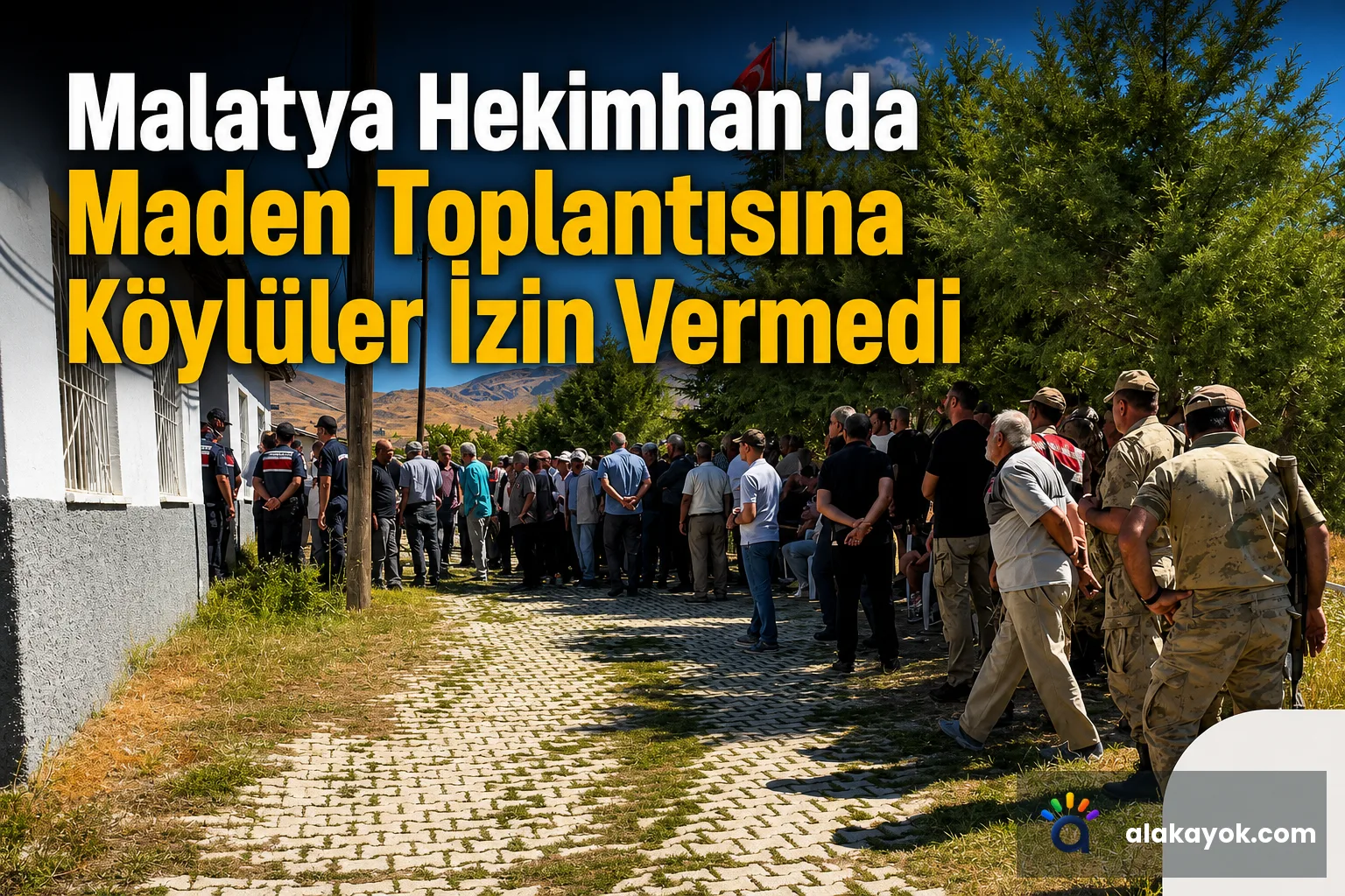 Malatya Hekimhan'da Maden Toplantısına Köylüler İzin Vermedi