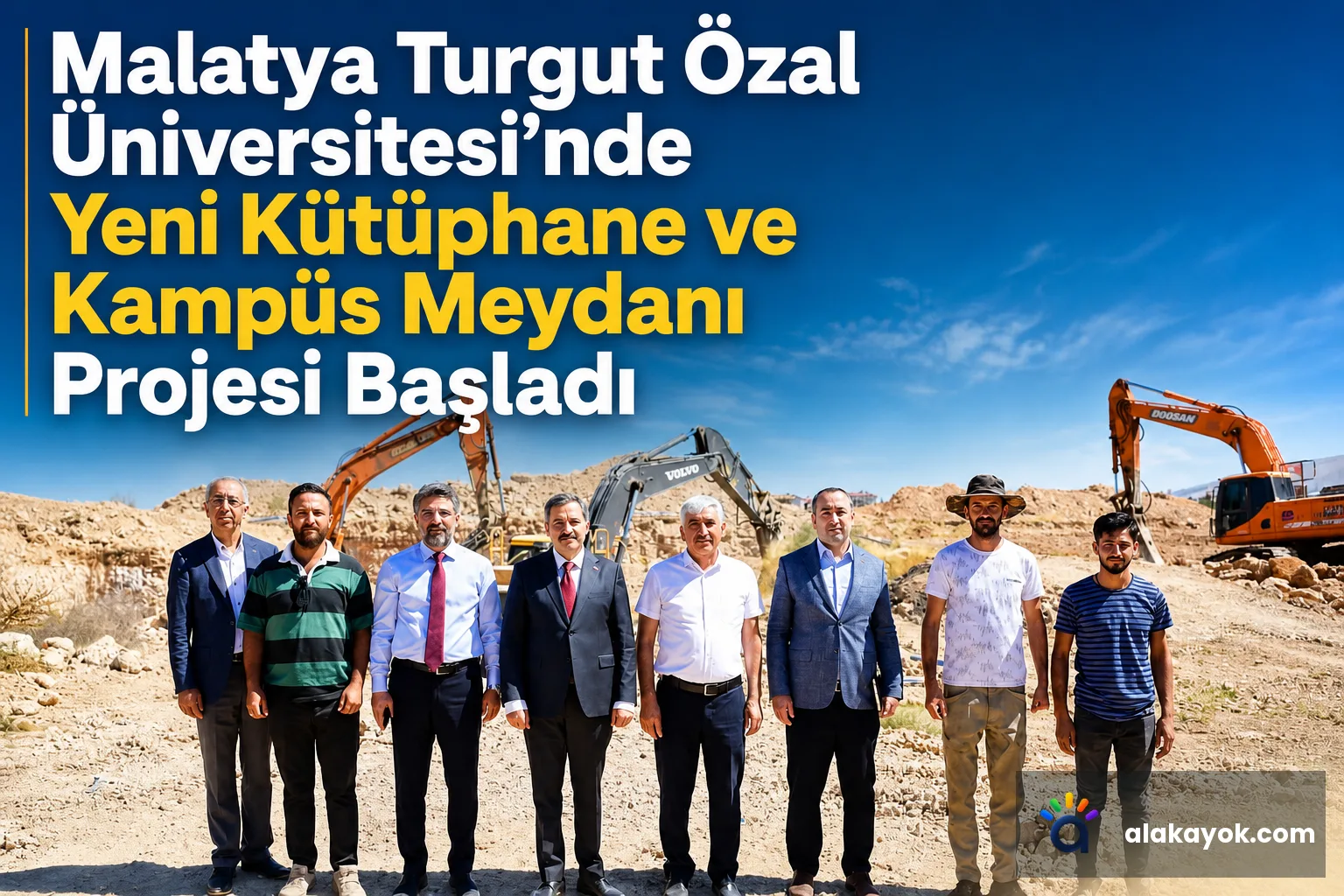 Malatya Turgut Özal Üniversitesi'nde Yeni Kütüphane ve Kampüs Meydanı Projesi Başladı