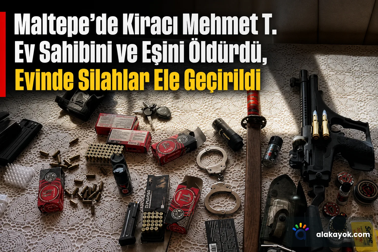 Maltepe'de Kiracı Mehmet T. Ev Sahibini ve Eşini Öldürdü, Evinde Silahlar Ele Geçirildi