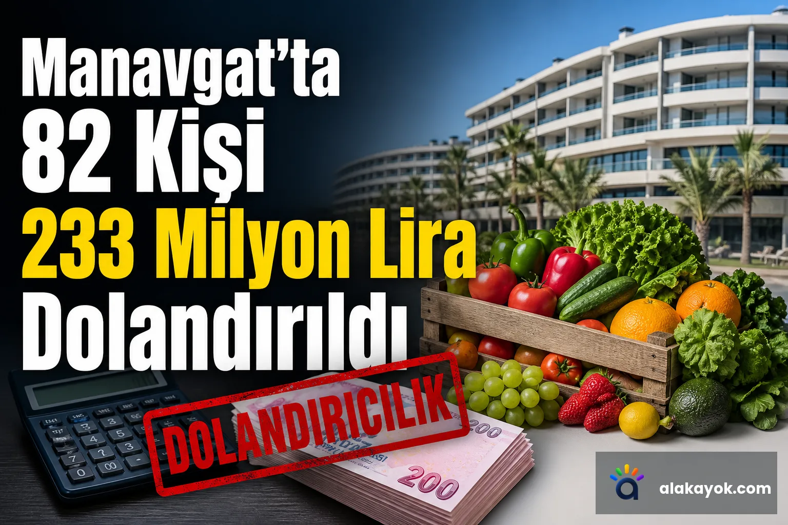 Manavgat'ta 82 Kişi 233 Milyon Lira Dolandırıldı