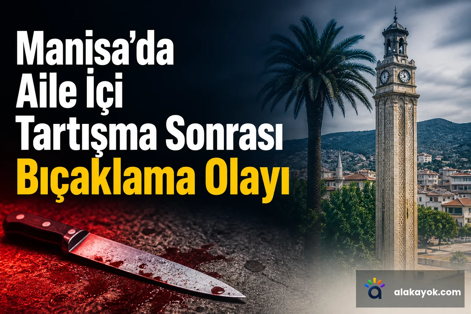 Manisa'da Aile İçi Tartışma Sonrası Bıçaklama Olayı