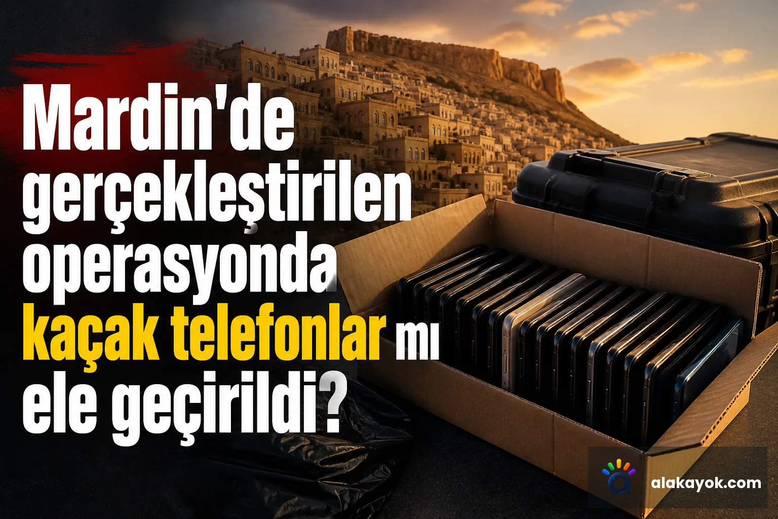 Mardin'de gerçekleştirilen operasyonda kaçak telefonlar mı ele geçirildi?