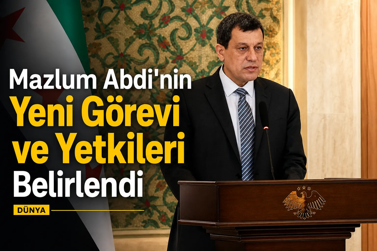 Mazlum Abdi'nin Yeni Görevi ve Yetkileri Belirlendi