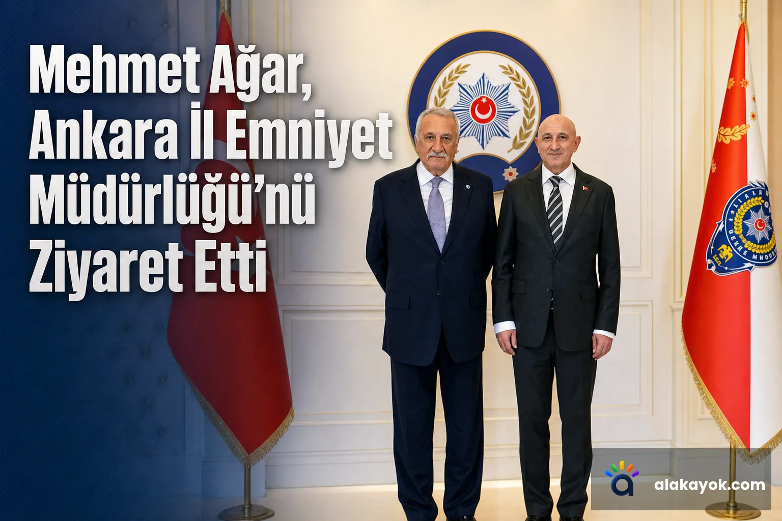 Mehmet Ağar, Ankara İl Emniyet Müdürlüğü'nü Ziyaret Etti