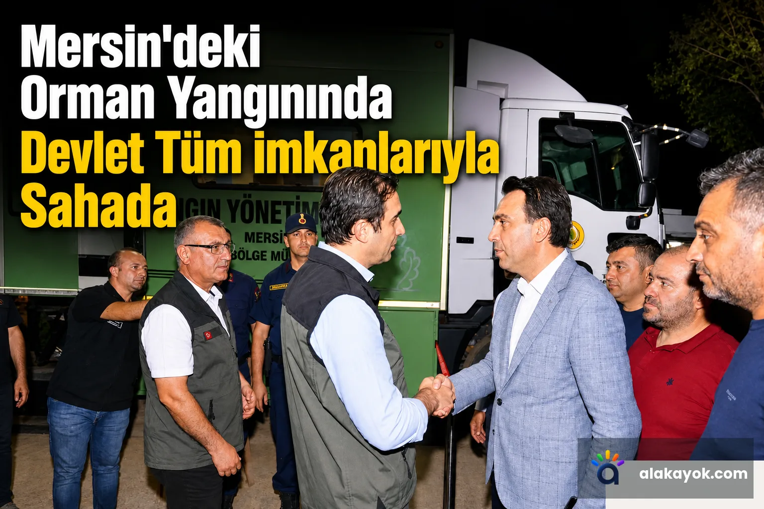 Mersin'deki Orman Yangınında Devlet Tüm İmkanlarıyla Sahada