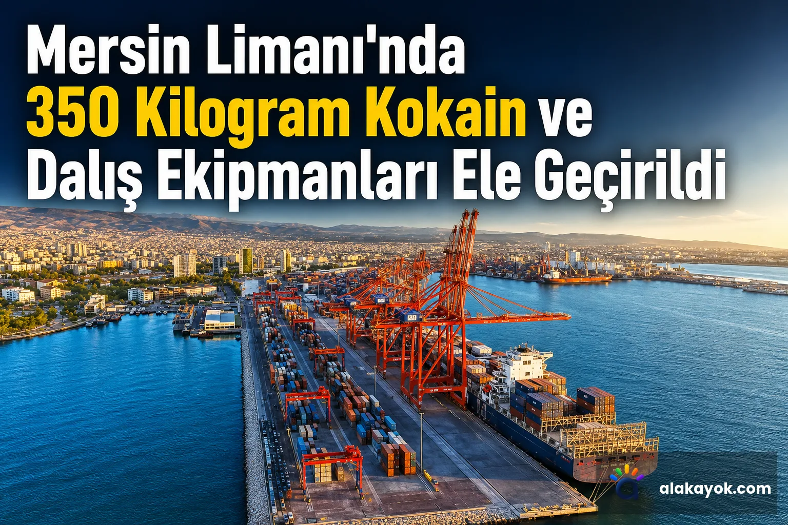 Mersin Limanı'nda 350 Kilogram Kokain ve Dalış Ekipmanları Ele Geçirildi