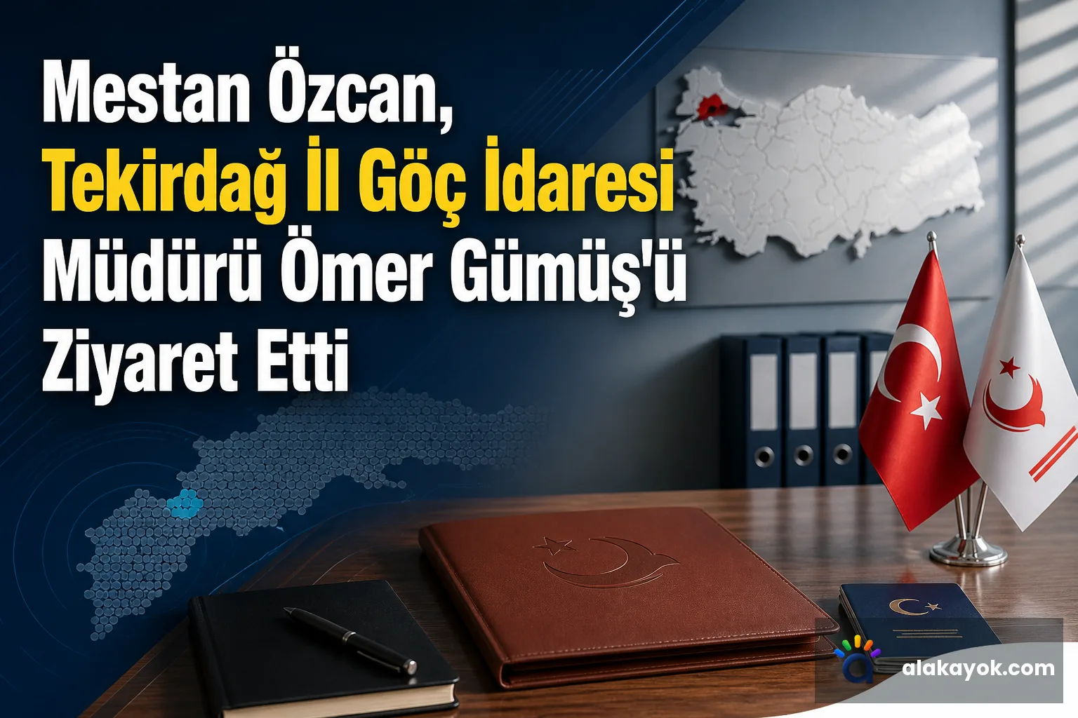 Mestan Özcan, Tekirdağ İl Göç İdaresi Müdürü Ömer Gümüş'ü Ziyaret Etti
