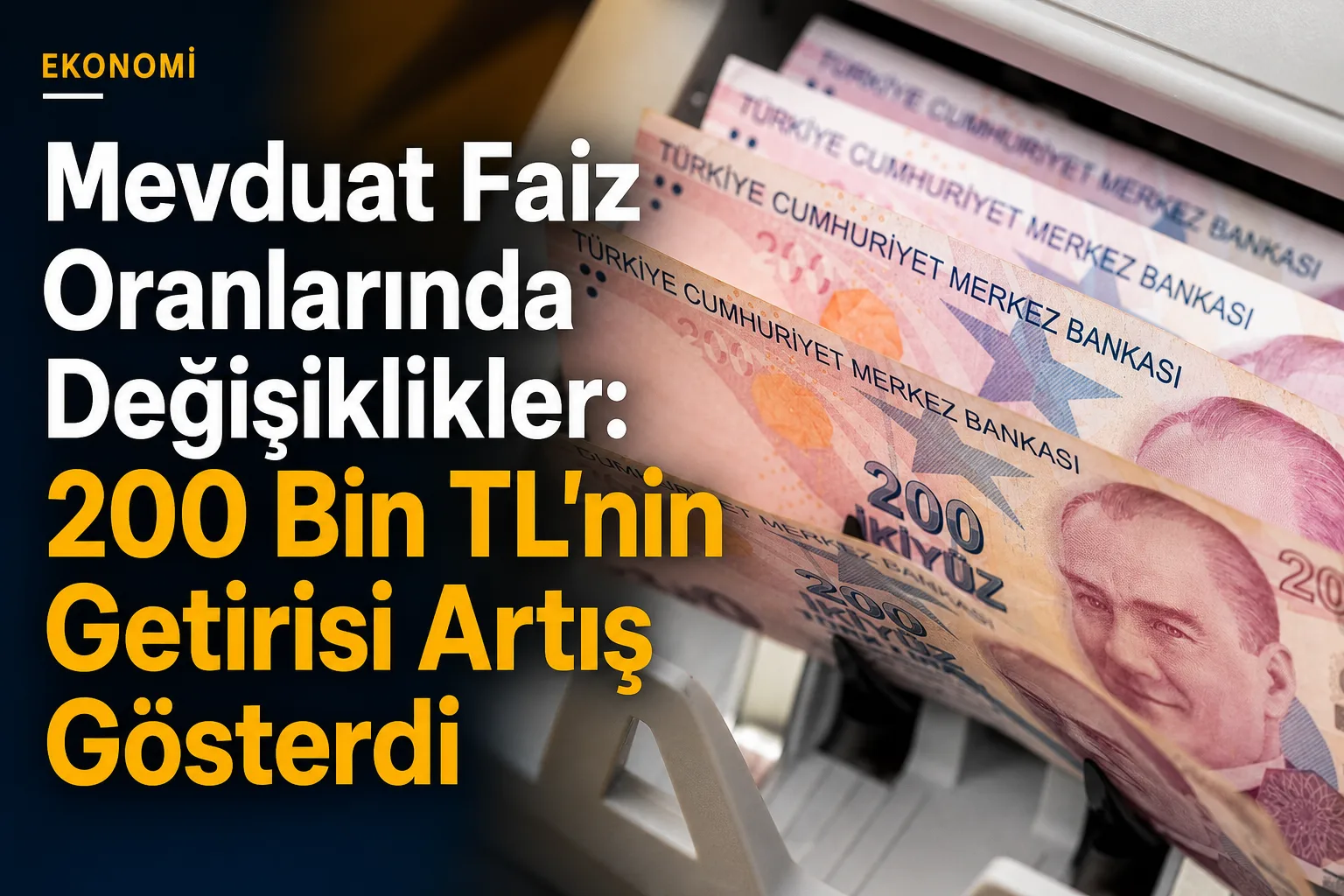 Mevduat Faiz Oranlarında Değişiklikler: 200 Bin TL'nin Getirisi Artış Gösterdi