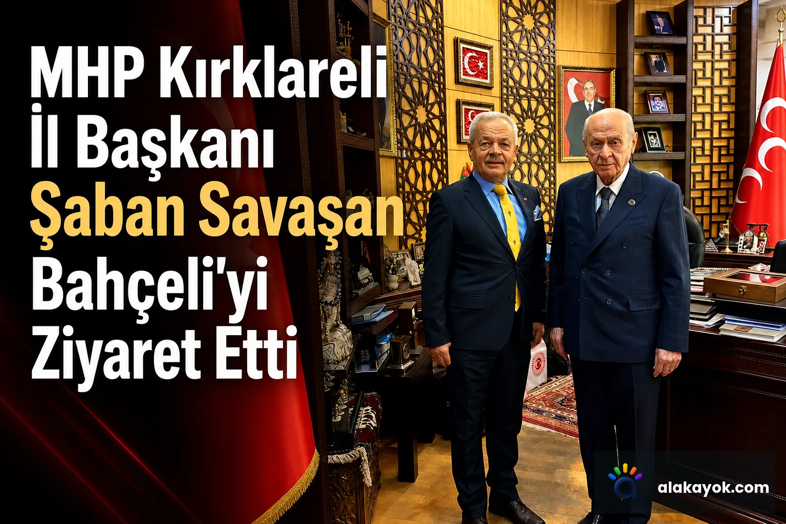 MHP Kırklareli İl Başkanı Şaban Savaşan Bahçeli'yi Ziyaret Etti