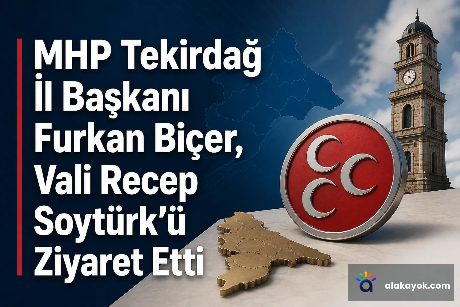 MHP Tekirdağ İl Başkanı Furkan Biçer, Vali Recep Soytürk'ü Ziyaret Etti