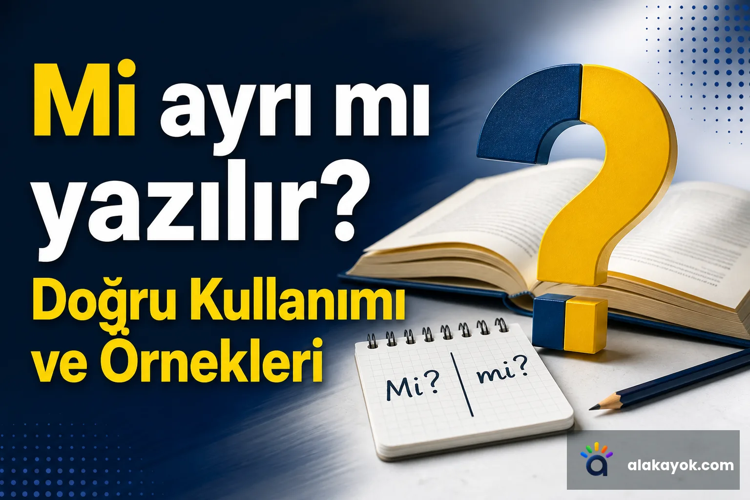 Mi ayrı mı yazılır? Doğru Kullanımı ve Örnekleri