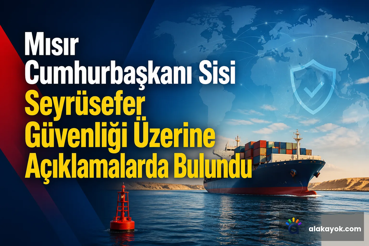 Mısır Cumhurbaşkanı Sisi Seyrüsefer Güvenliği Üzerine Açıklamalarda Bulundu