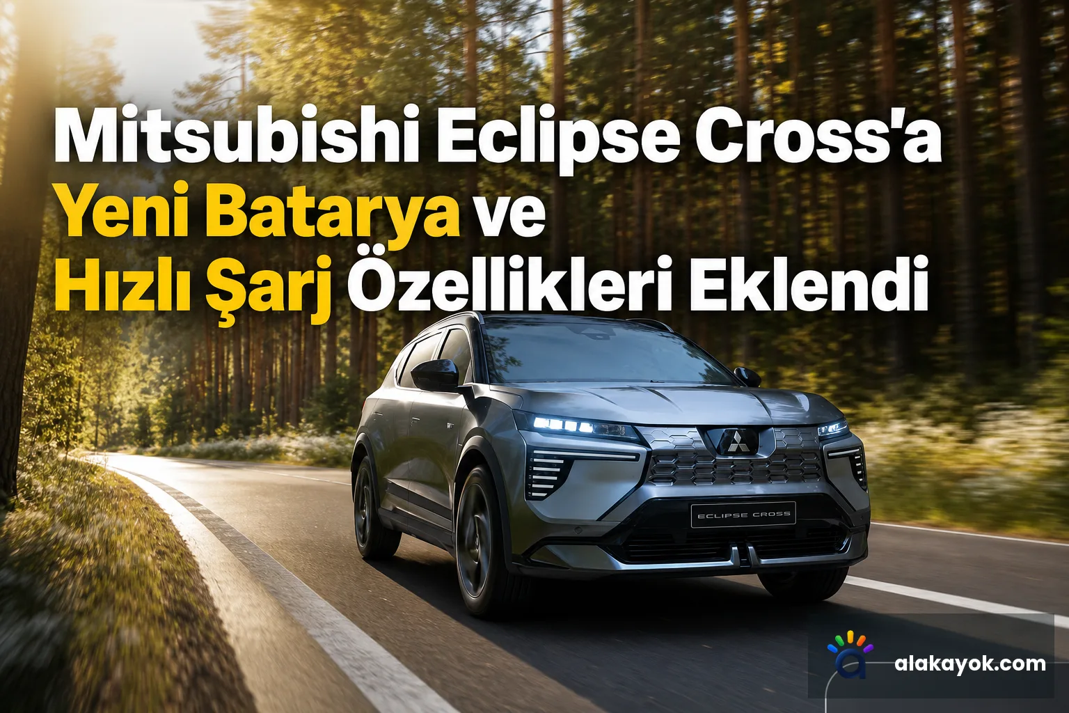 Mitsubishi Eclipse Cross'a Yeni Batarya ve Hızlı Şarj Özellikleri Eklendi